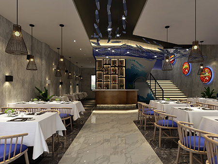 杭州余杭區(qū)大帥龍蝦店裝修設(shè)計(jì)案例