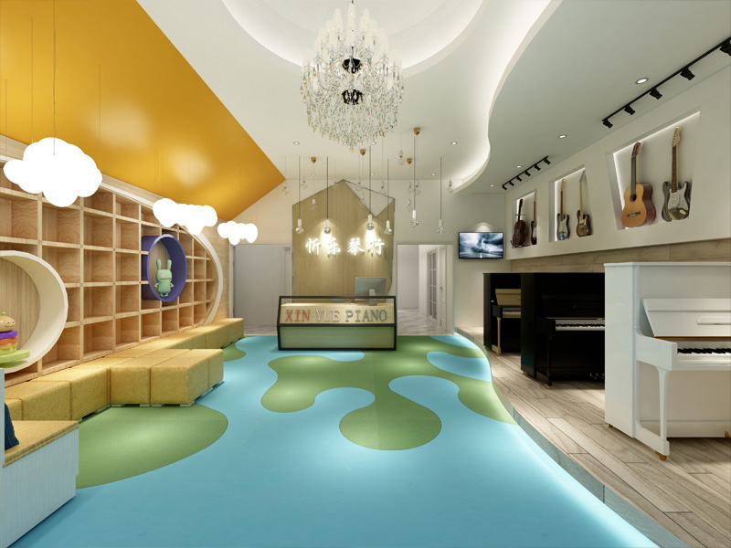 鋼琴培訓店裝修設計施工案例
