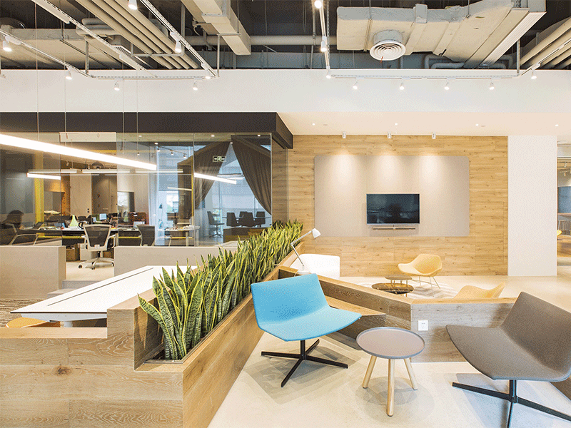 杭州現(xiàn)代簡(jiǎn)約辦公室裝修設(shè)計(jì)風(fēng)格