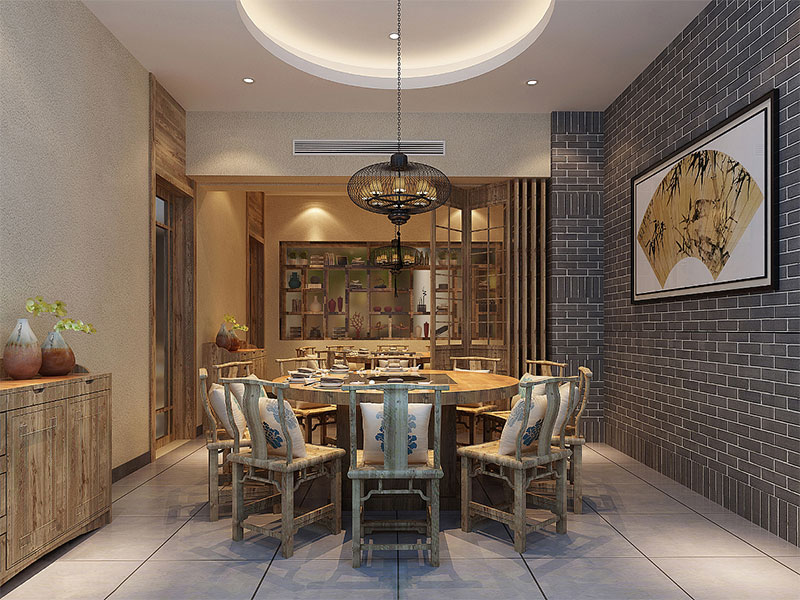 重慶中式老火鍋店裝修設(shè)計(jì)案例