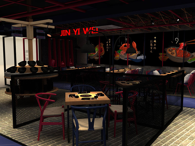 錦一味餐飲店裝修設(shè)計(jì)案例