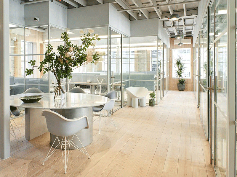 杭州小型簡約現代辦公室裝修設計效果圖