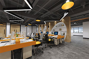 360方創(chuàng)意辦公室裝修設(shè)計(jì)全景案例