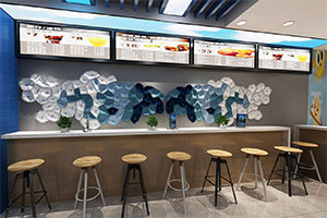 小型快餐店裝修設(shè)計(jì)全景效果圖