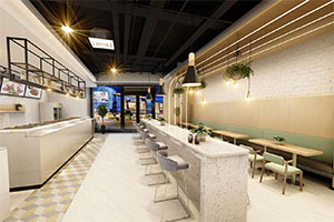 簡(jiǎn)約剁椒魚頭餐飲店裝修設(shè)計(jì)案例