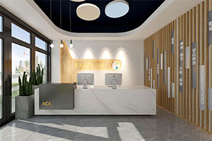 簡(jiǎn)約培訓(xùn)學(xué)校裝修設(shè)計(jì)全景圖